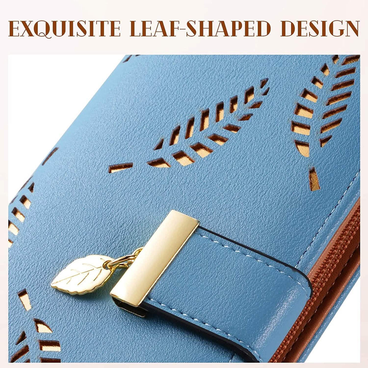 Sweet Cute Women's Long Leaf Bifold Wallet Handbags & Wallets - Tophatter Daily Deals