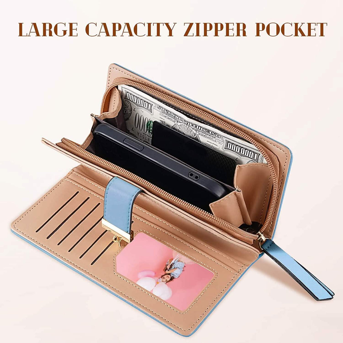 Sweet Cute Women's Long Leaf Bifold Wallet Handbags & Wallets - Tophatter Daily Deals