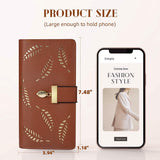 Sweet Cute Women's Long Leaf Bifold Wallet Handbags & Wallets - Tophatter Daily Deals