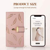 Sweet Cute Women's Long Leaf Bifold Wallet Handbags & Wallets - Tophatter Daily Deals
