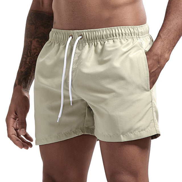 Swim Shorts for Men Quick Dry Brown Swimsuit - Tophatter Daily Deals