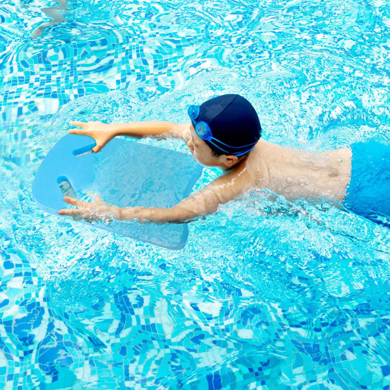 Swimming Kickboard U Design Water Training Board with Integrated Hole Handle Outdoor Recreation - Tophatter Daily Deals