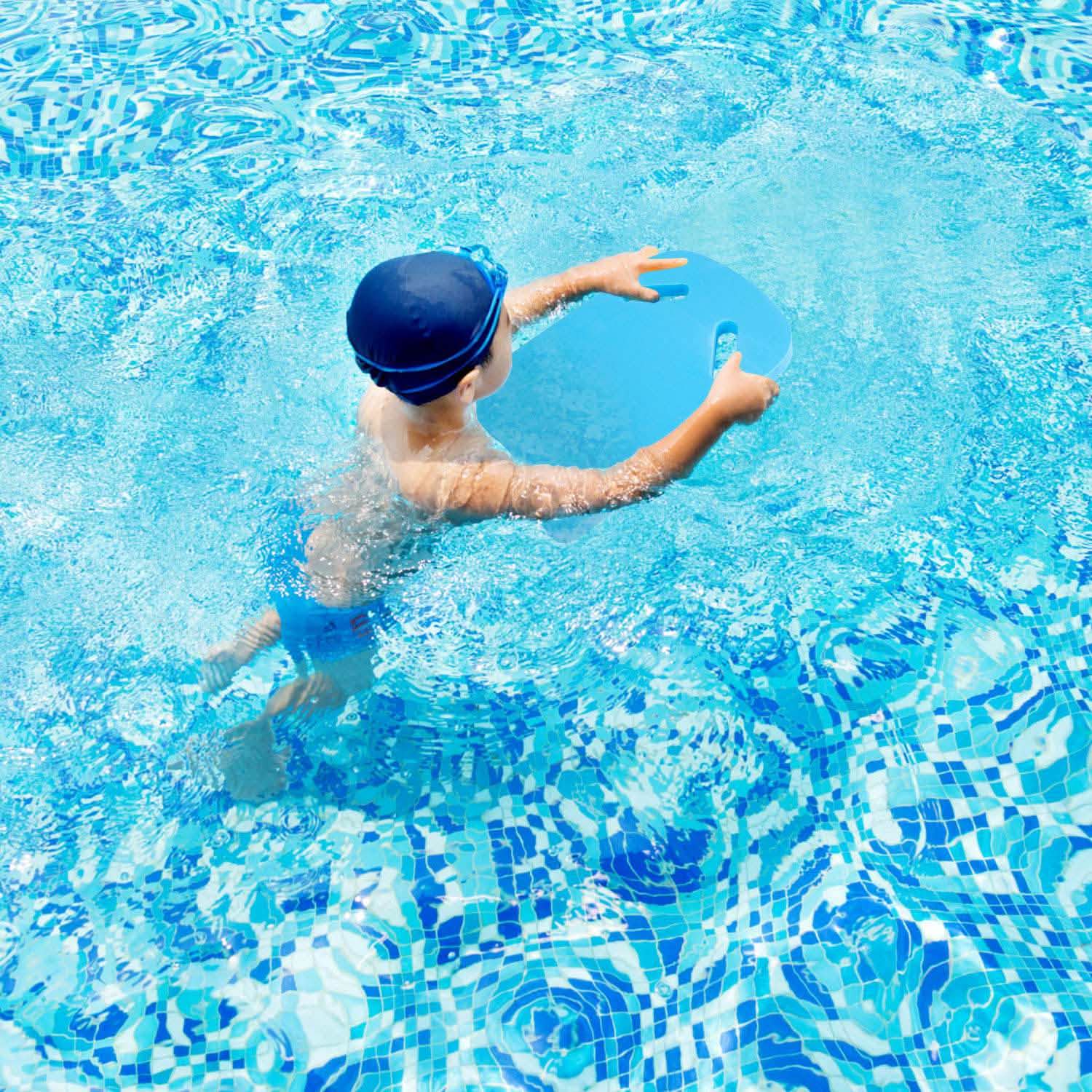 Swimming Kickboard U Design Water Training Board with Integrated Hole Handle Outdoor Recreation - Tophatter Daily Deals