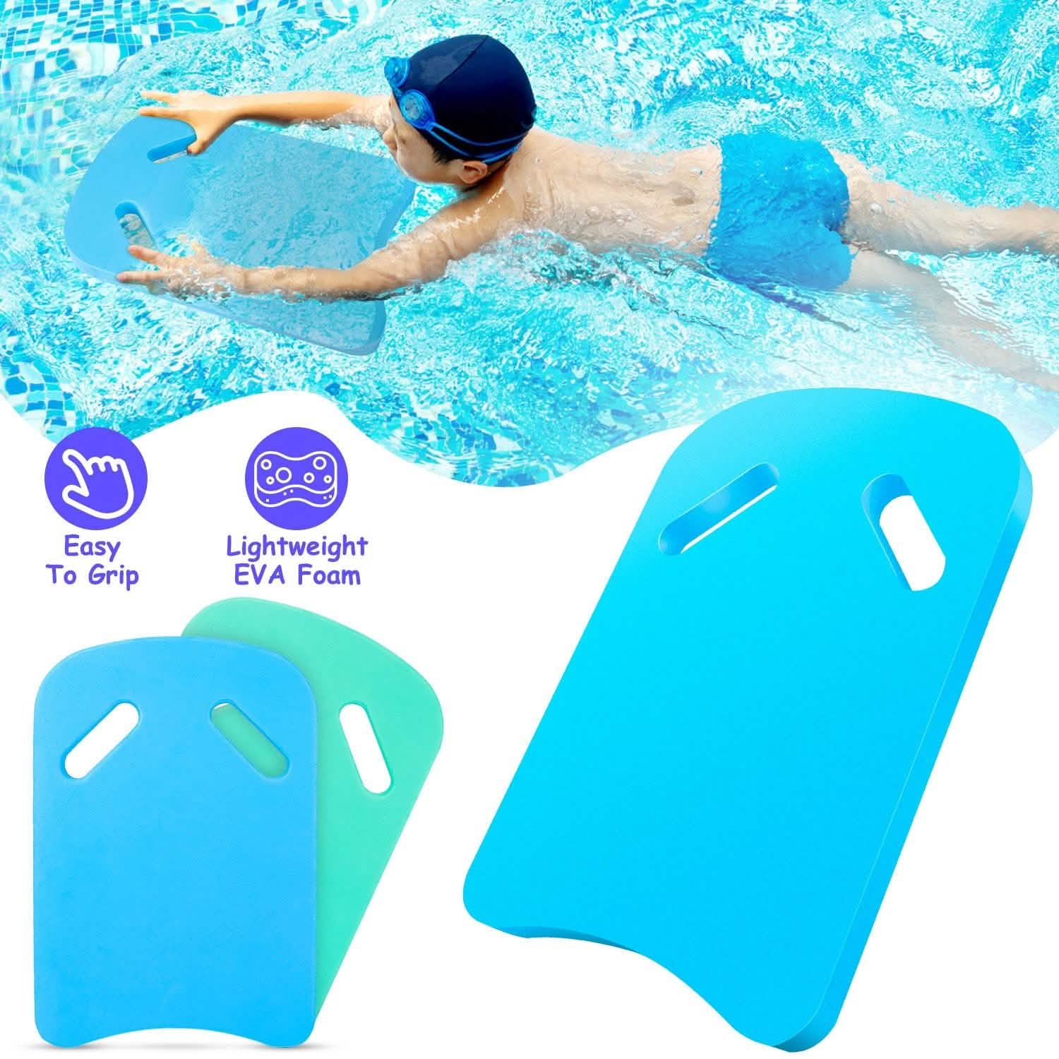 Swimming Kickboard U Design Water Training Board with Integrated Hole Handle Outdoor Recreation - Tophatter Daily Deals
