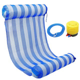 Swimming Pool Float Hammock Inflatable Blue Outdoor Recreation - Tophatter Daily Deals