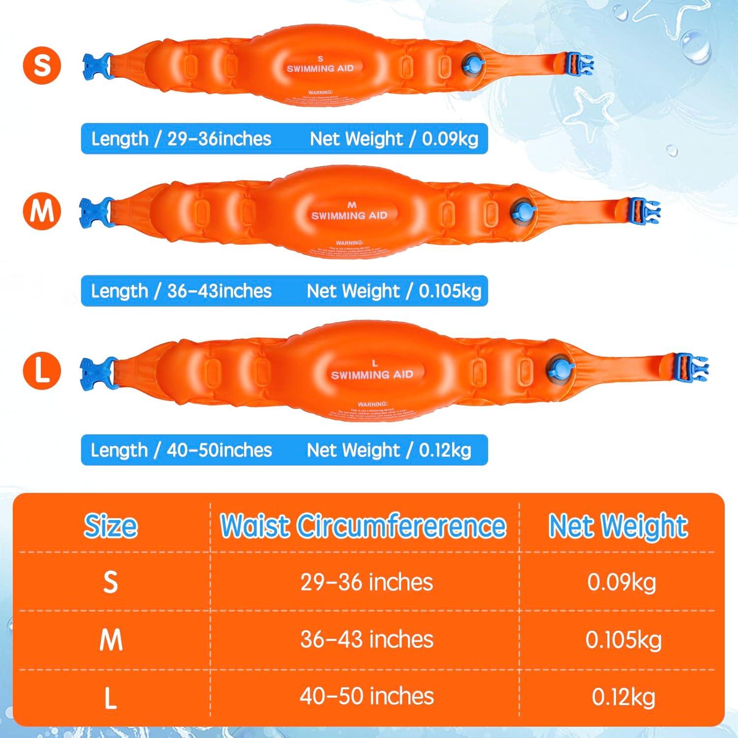 Swim Float Belt - Pool Float Swimming Training Aid Buoyancy Waist Belts Kids And Adults Large Swimming - Tophatter Daily Deals