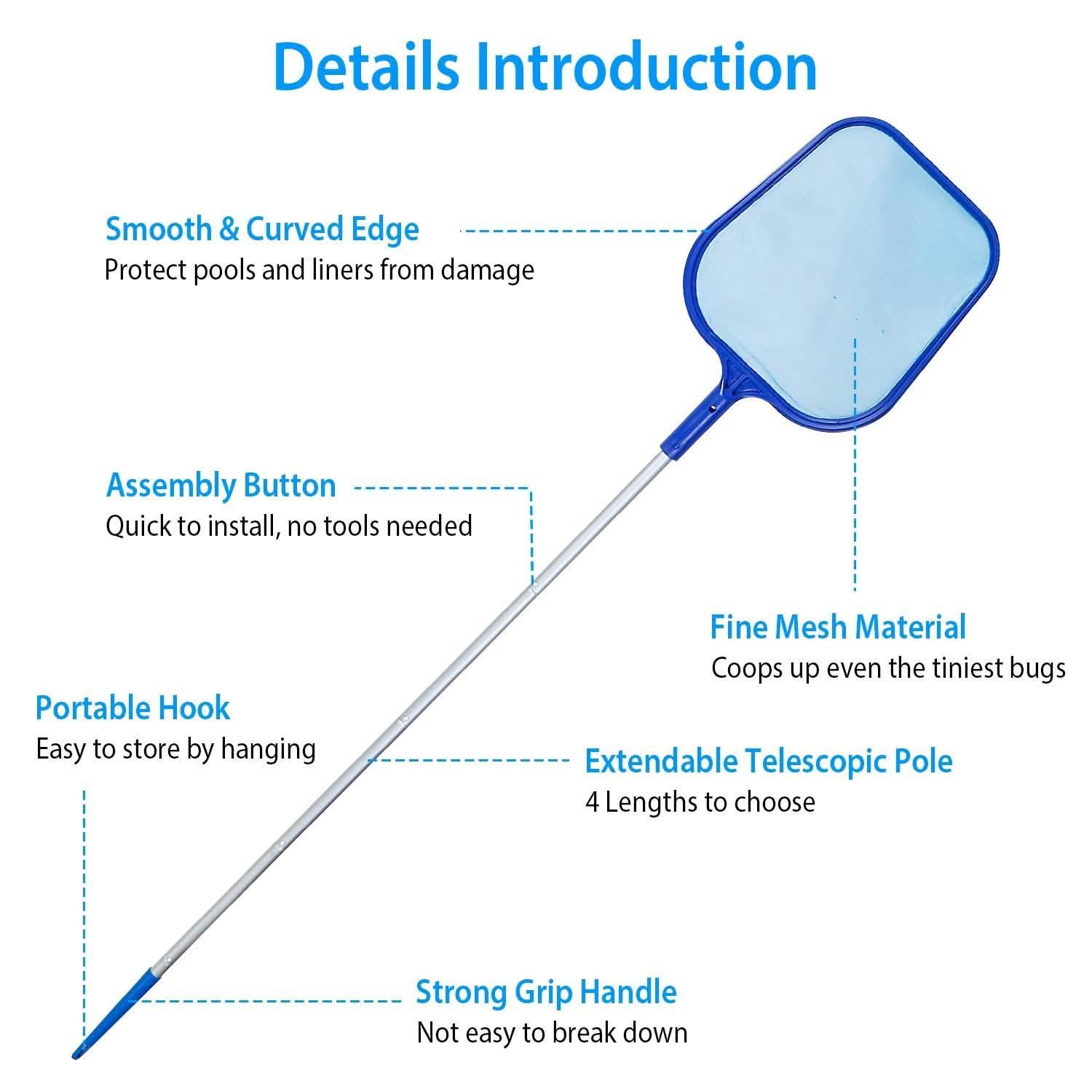 Swinging Pool Skimmer Cleaner Mesh Net Everything Else - Tophatter Daily Deals