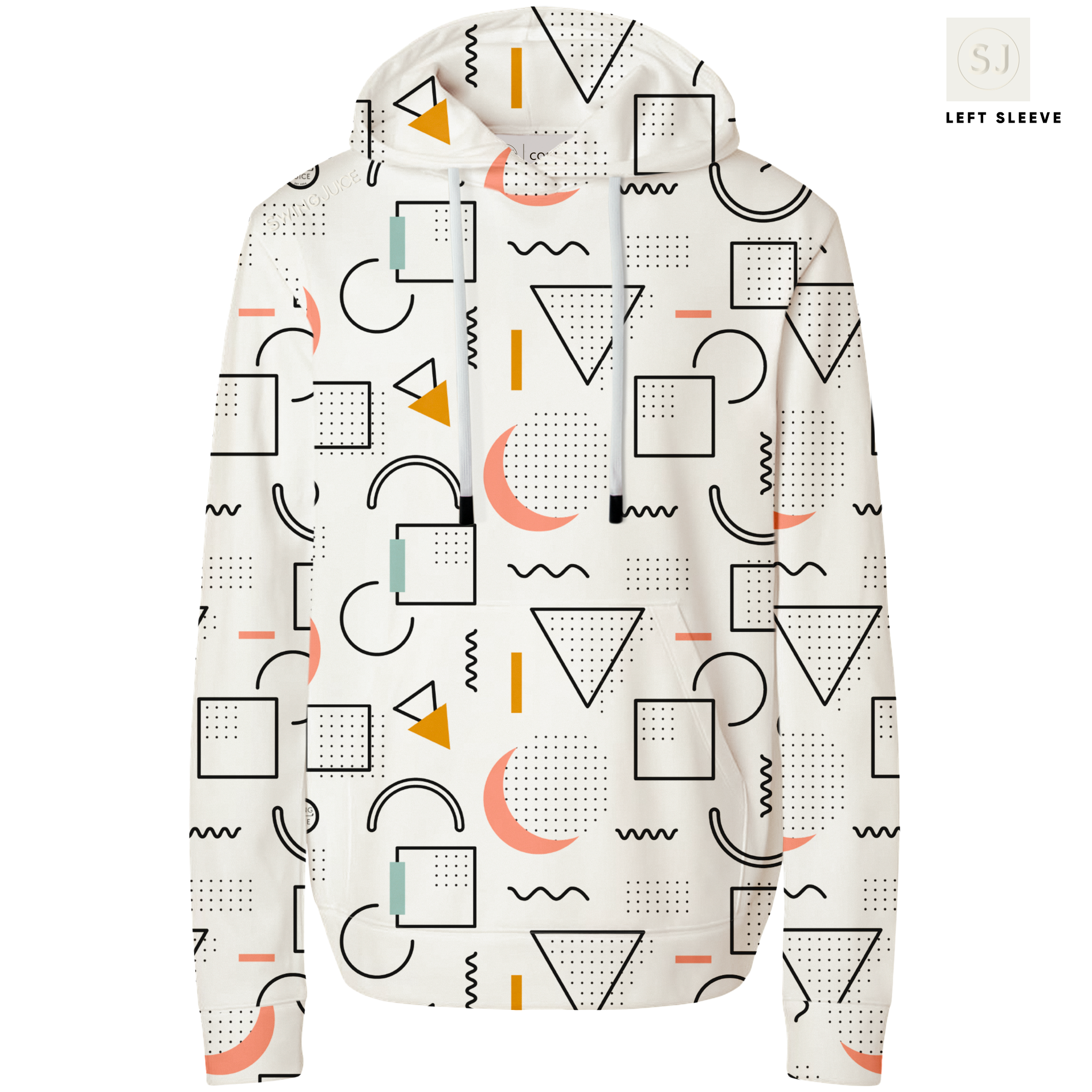SwingJuice Golf 90's Golf Men's Performance Hoodie Ivory Hoodie - Tophatter Daily Deals