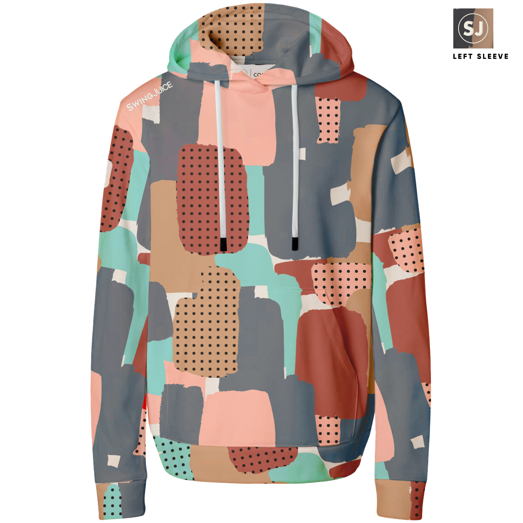 SwingJuice Golf Abstract Camo Men's Performance Hoodie Multi Hoodie - Tophatter Daily Deals