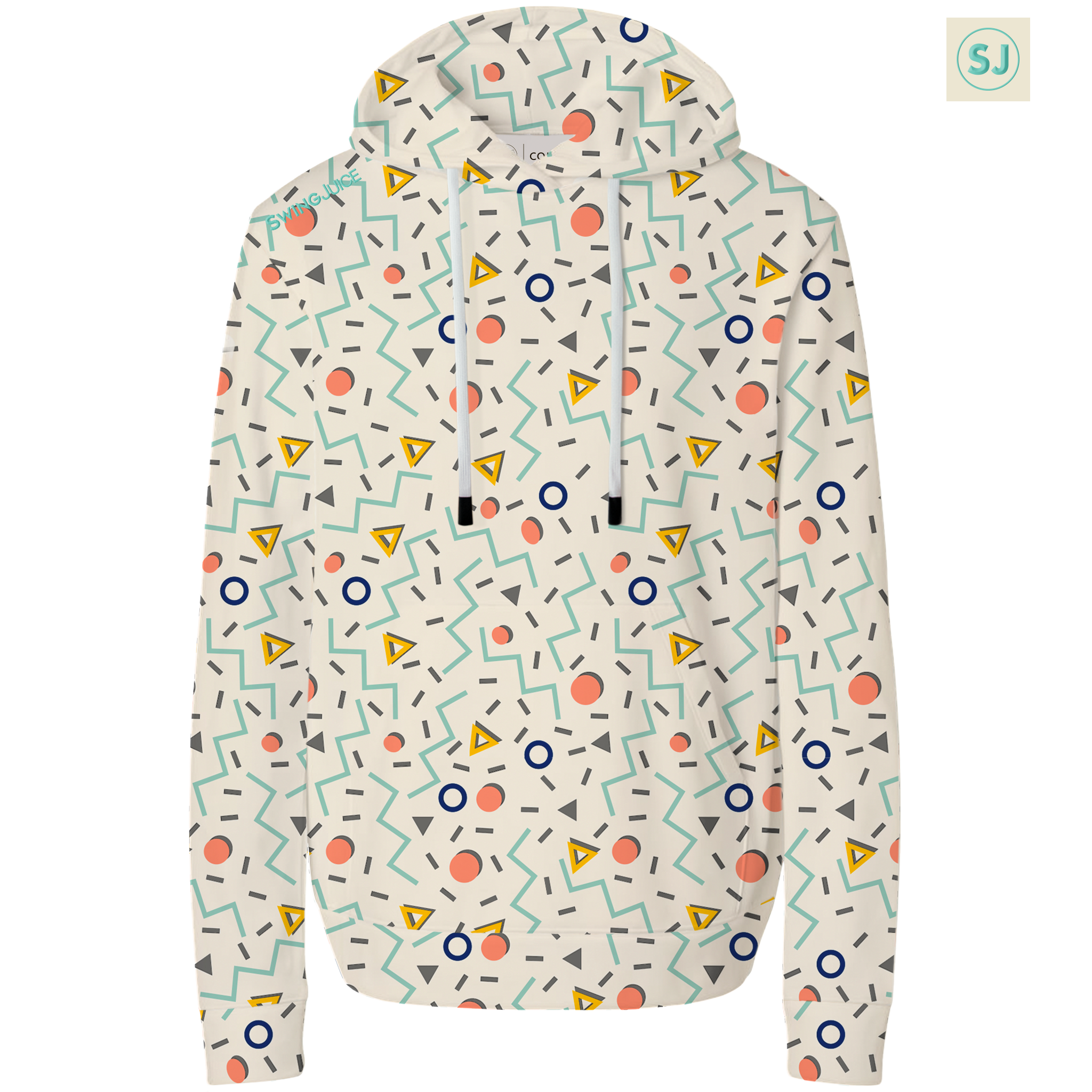 SwingJuice Golf Fresh Prints Men's Performance Hoodie Ivory Hoodie - Tophatter Daily Deals