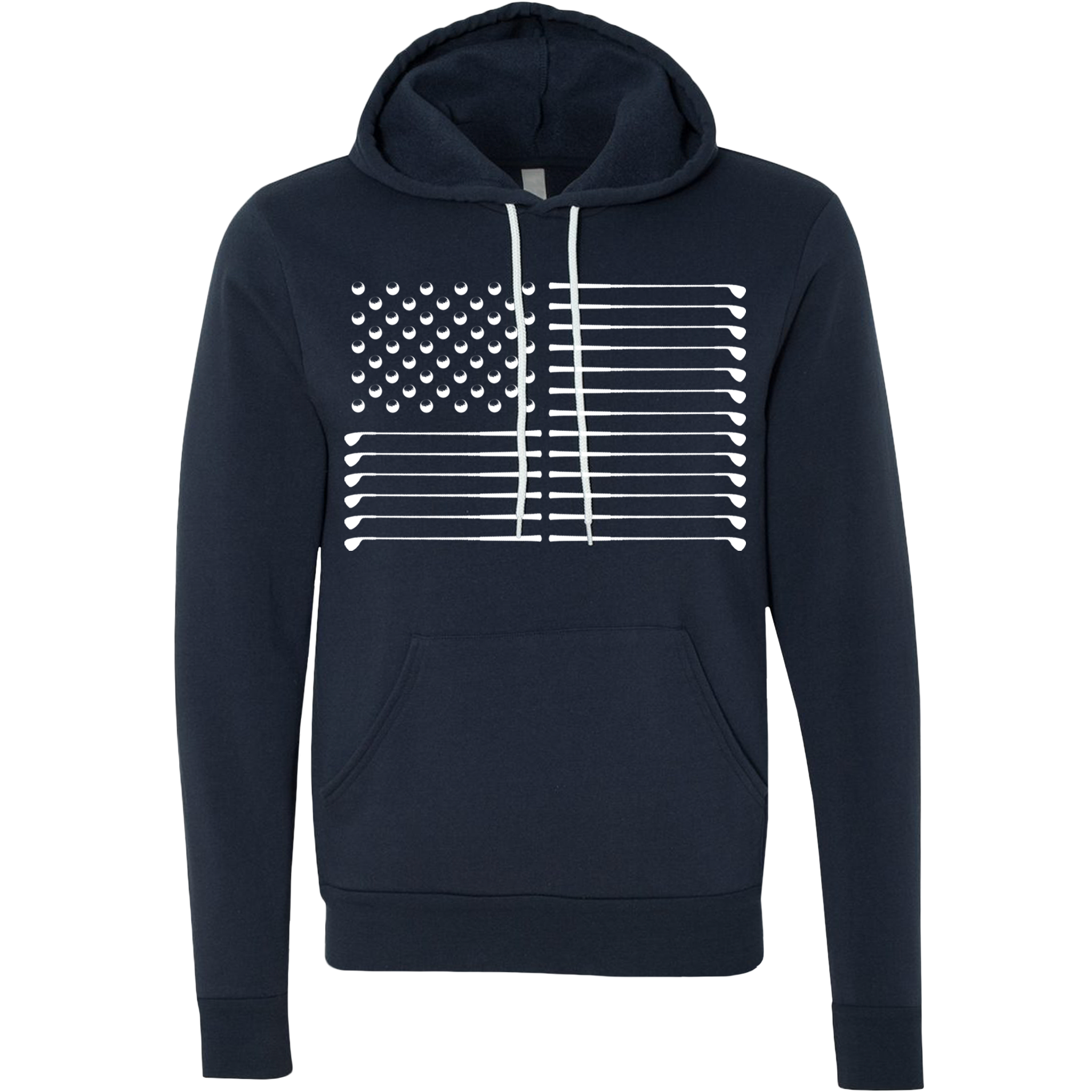 SwingJuice Golf Flag Unisex Hoodie Navy Hoodie - Tophatter Daily Deals