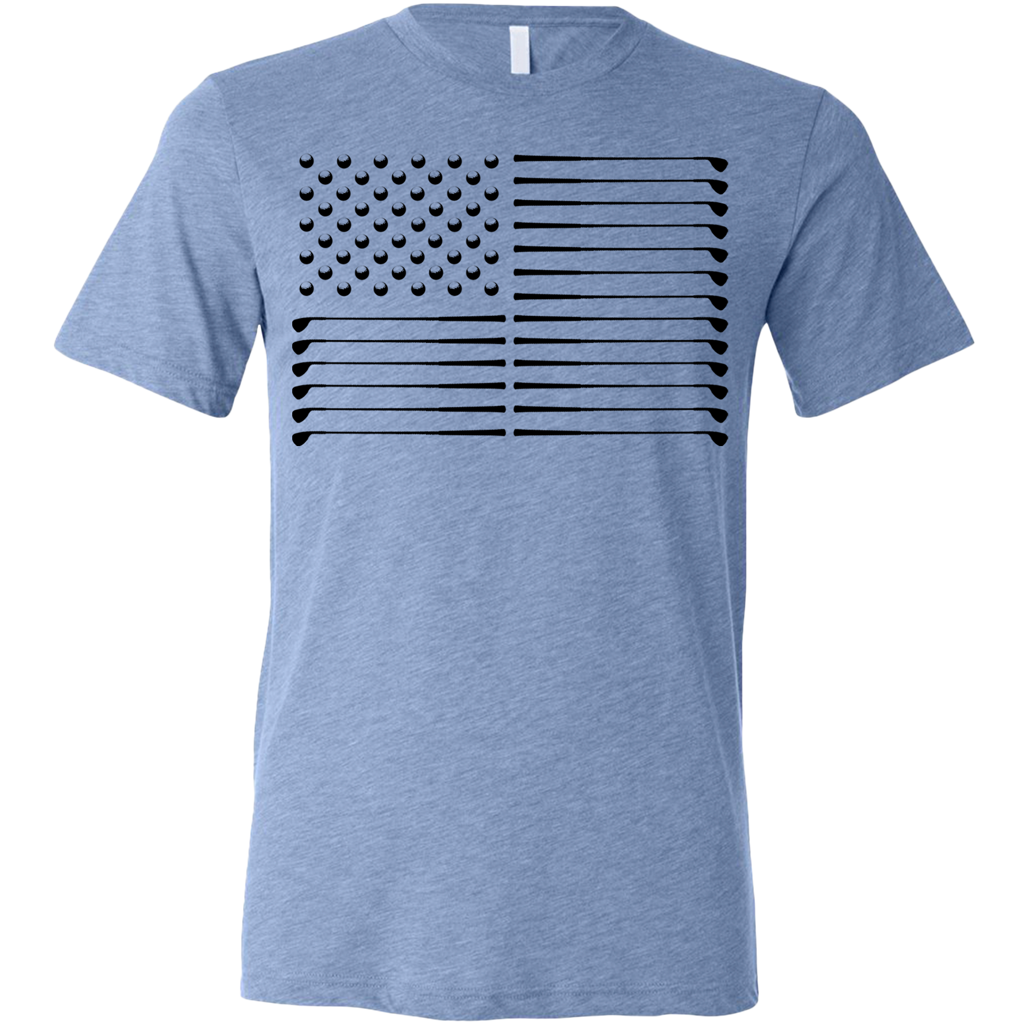 SwingJuice Golf Flag Unisex T-Shirt Blue Crew Neck Tee - Tophatter Daily Deals