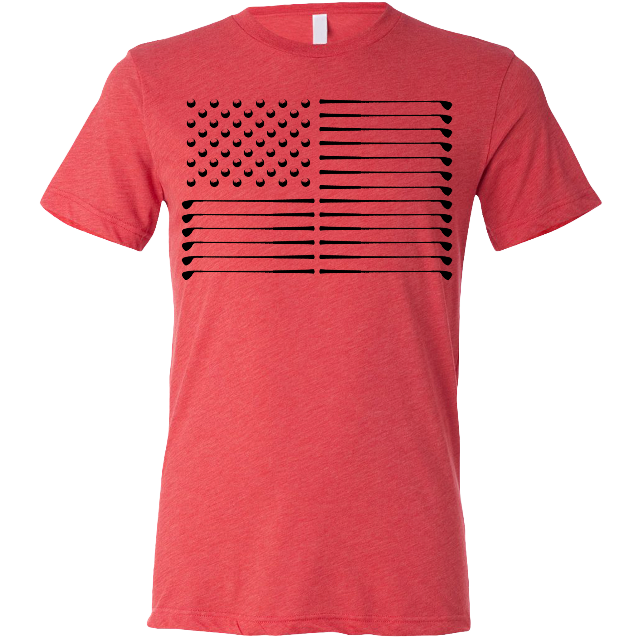 SwingJuice Golf Flag Unisex T-Shirt Red Crew Neck Tee - Tophatter Daily Deals