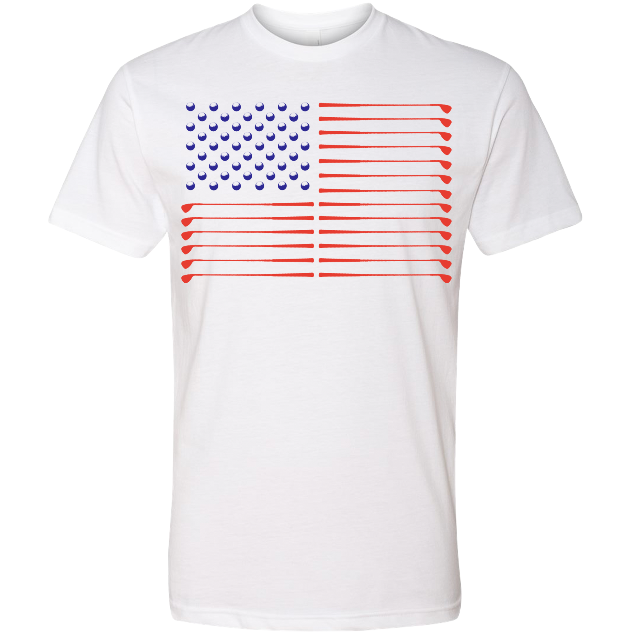 SwingJuice Golf Flag Unisex T-Shirt White Crew Neck Tee - Tophatter Daily Deals