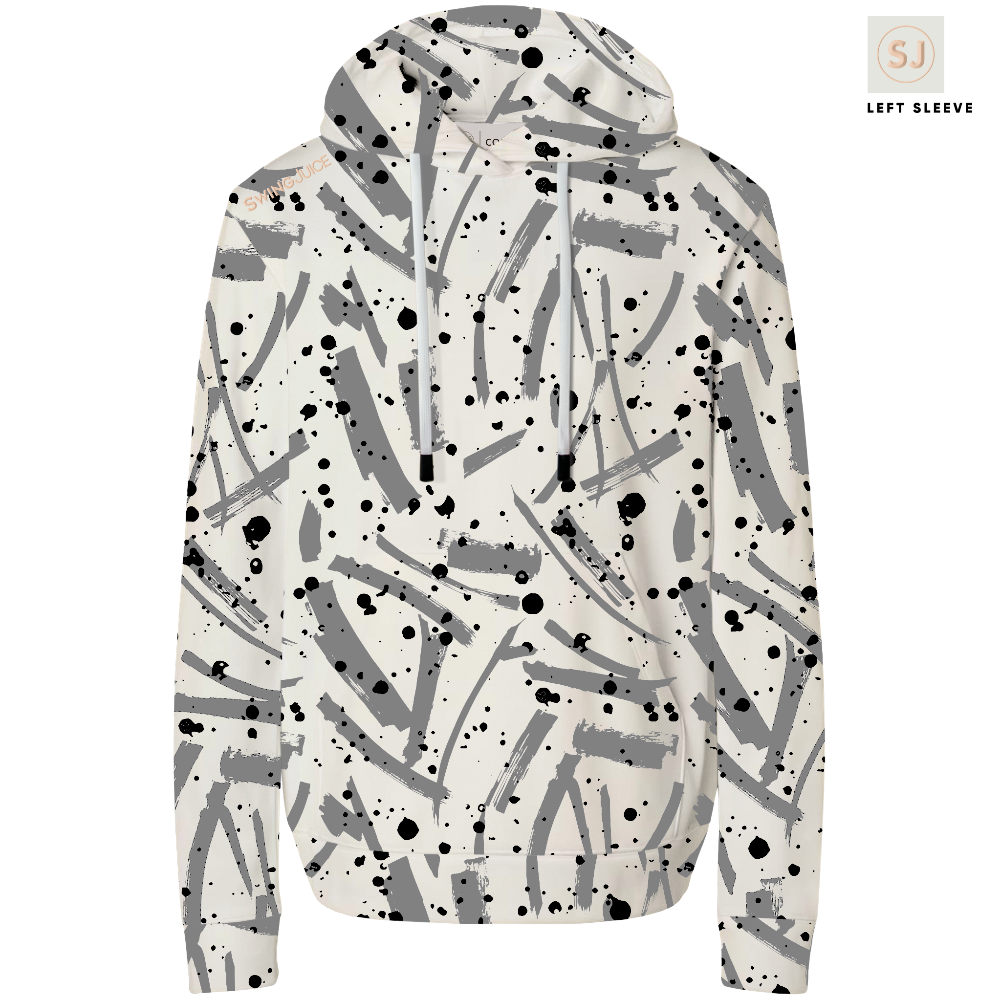 SwingJuice Golf Pollock Men's Performance Hoodie Ivory Hoodie - Tophatter Daily Deals