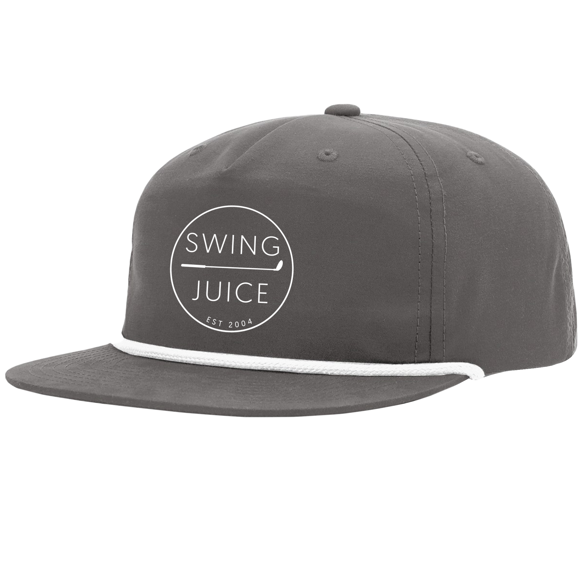 SwingJuice Golf Retro Unisex Rope Hat Grey O S Headwear - Tophatter Daily Deals