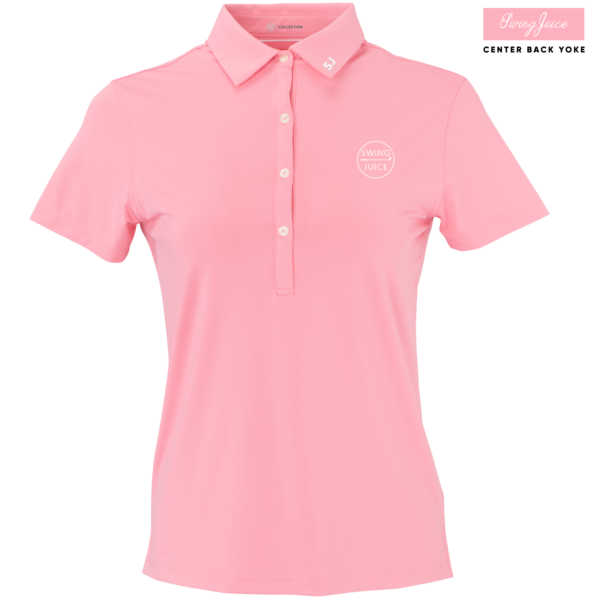 SwingJuice Golf Retro Women's Polo Peppermint Polos - Tophatter Daily Deals
