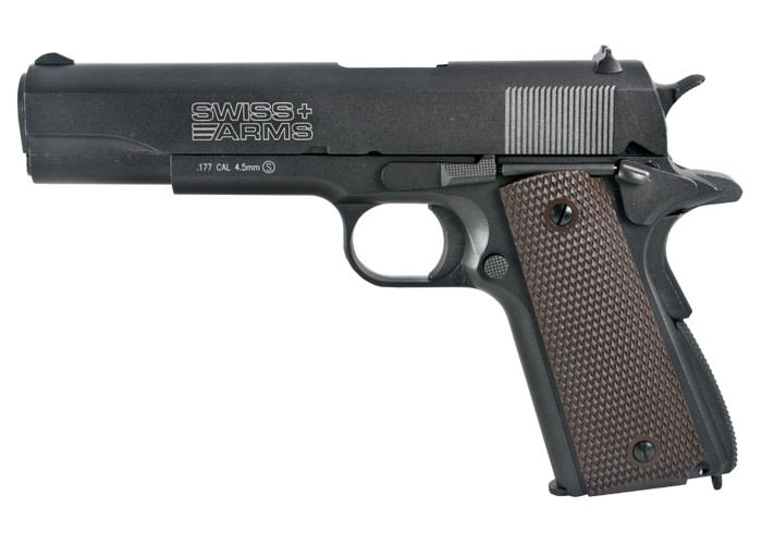 Swiss Arms 1911 .177 CO2 BB BlowBack Pistol - Tophatter's Guns'N'Weapons Store Collectible Weapons - Tophatter Daily Deals
