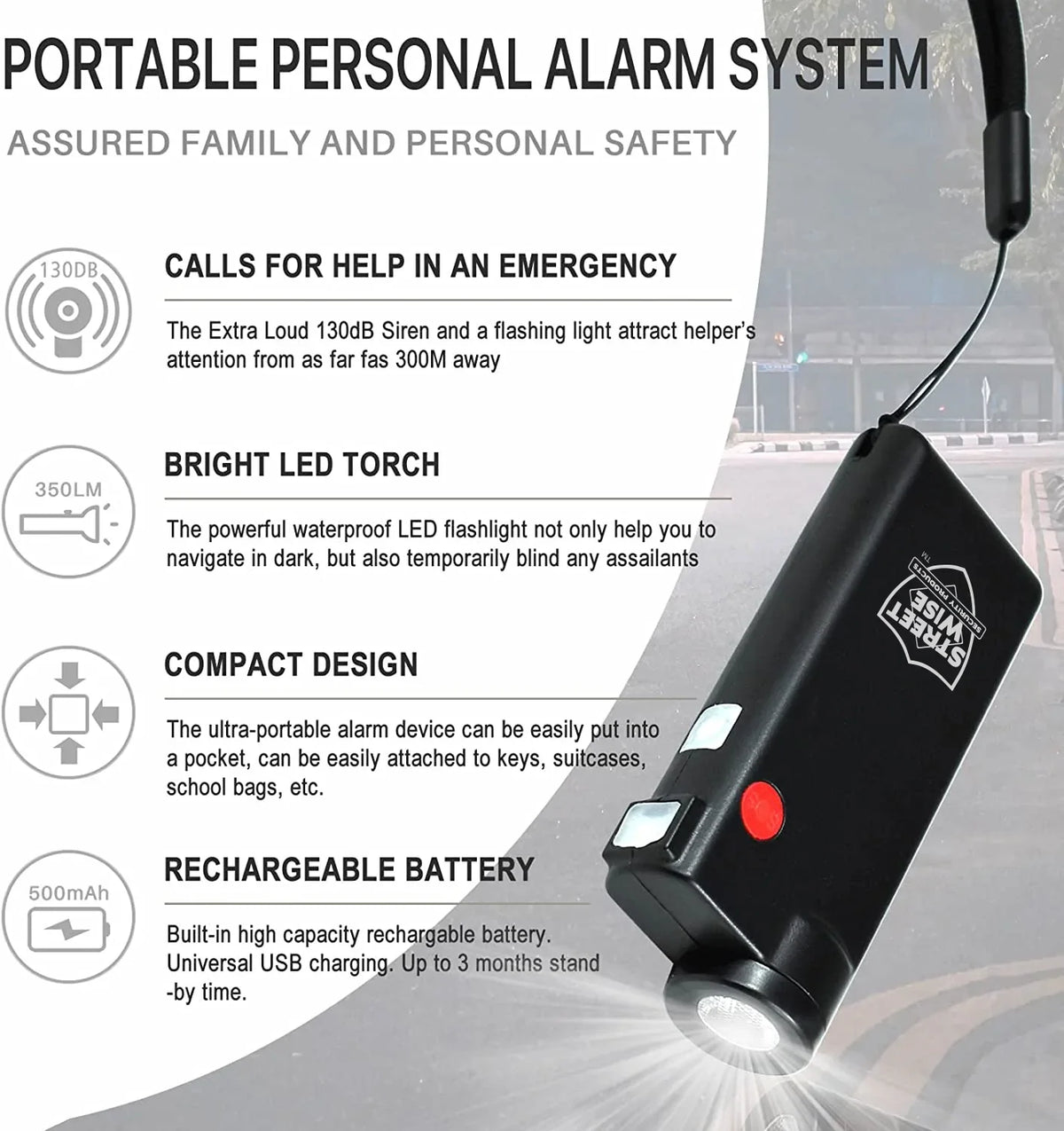 Knight Light Alarm & Flashlight - Tophatter Daily Deals