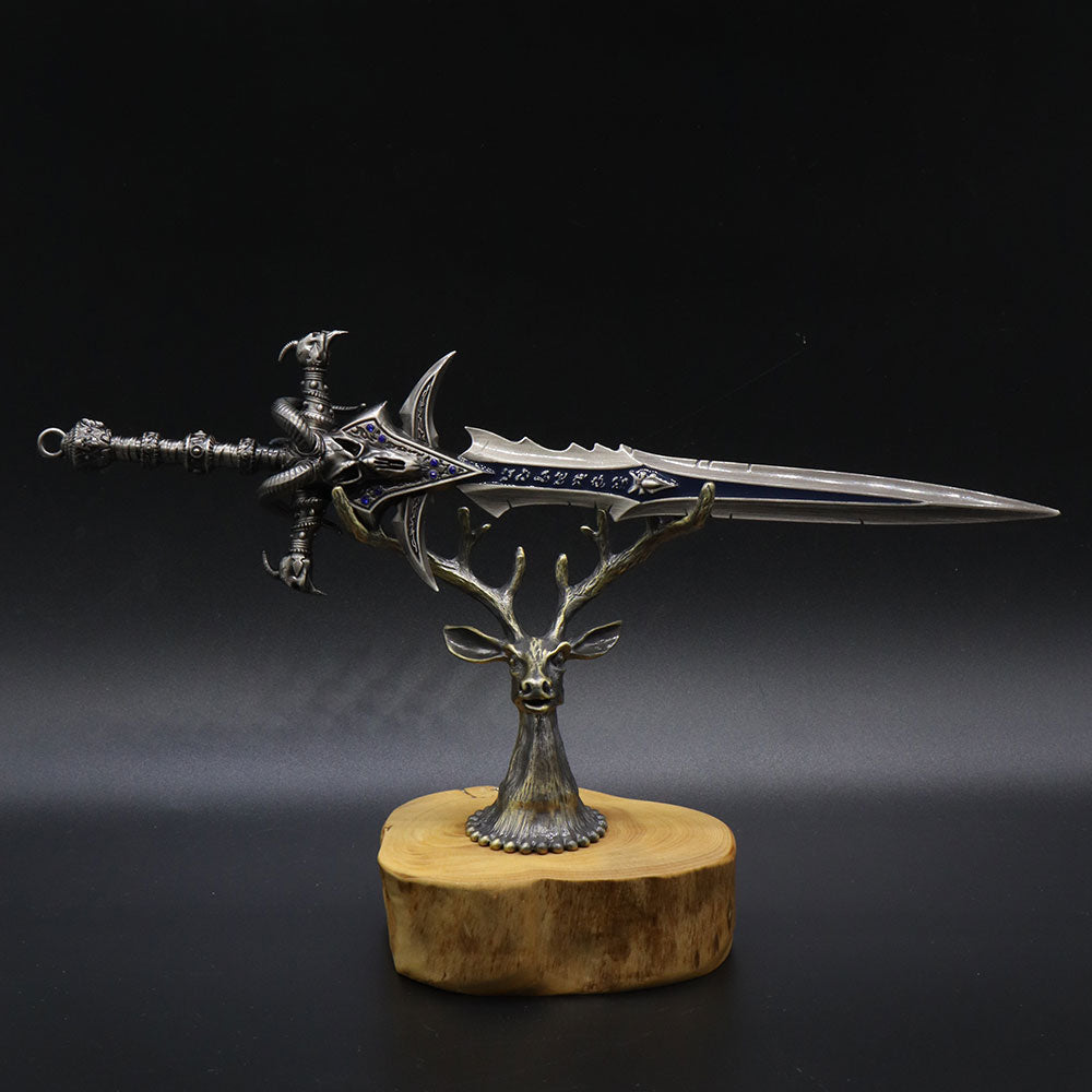 Creative Metal Elk Head Wooden Stand - Tophatter Daily Deals