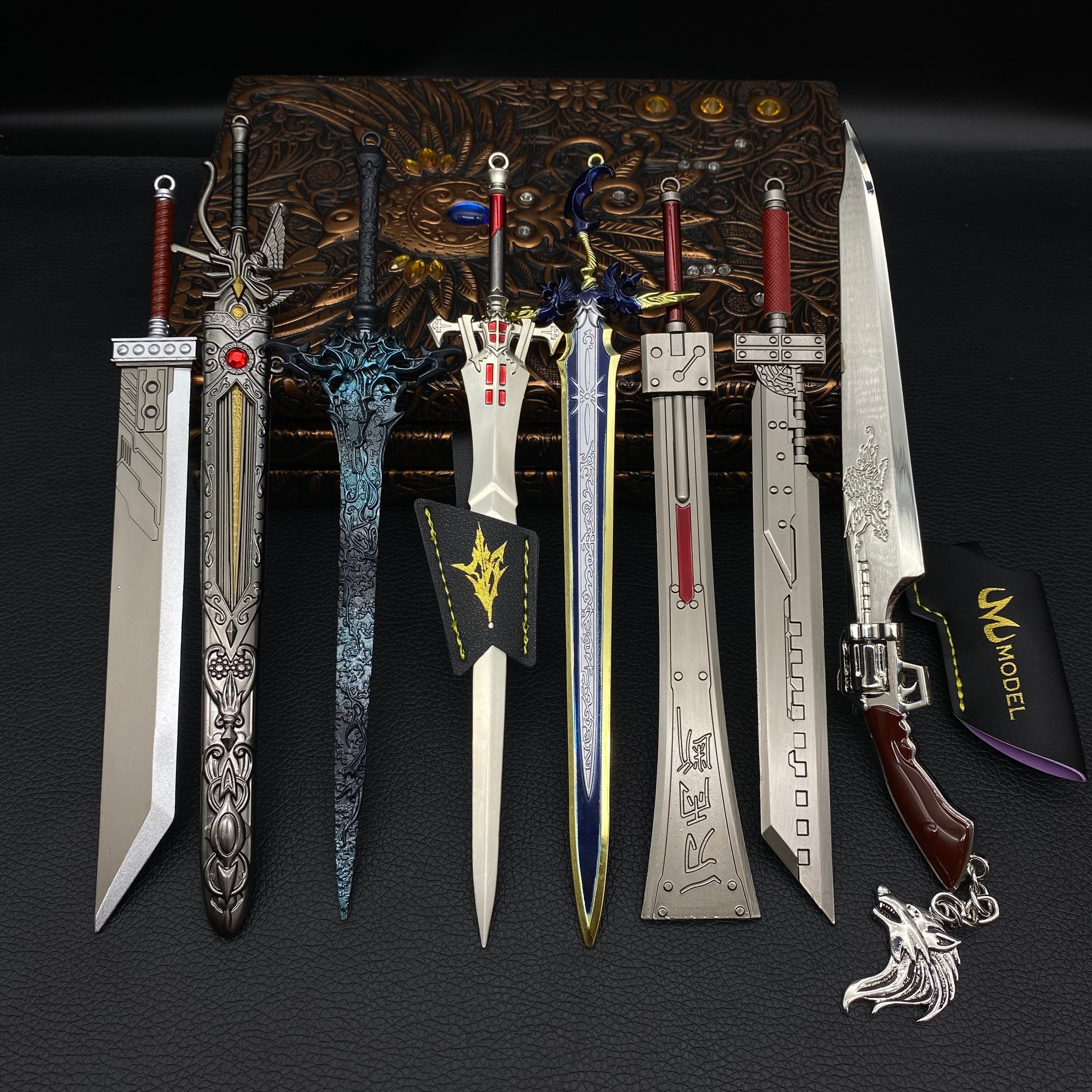 FF Series Cloud Sword Sephiroth Katana Squall Gun Blade 9 In 1 Pack 8 In 1 Pack - Tophatter Daily Deals