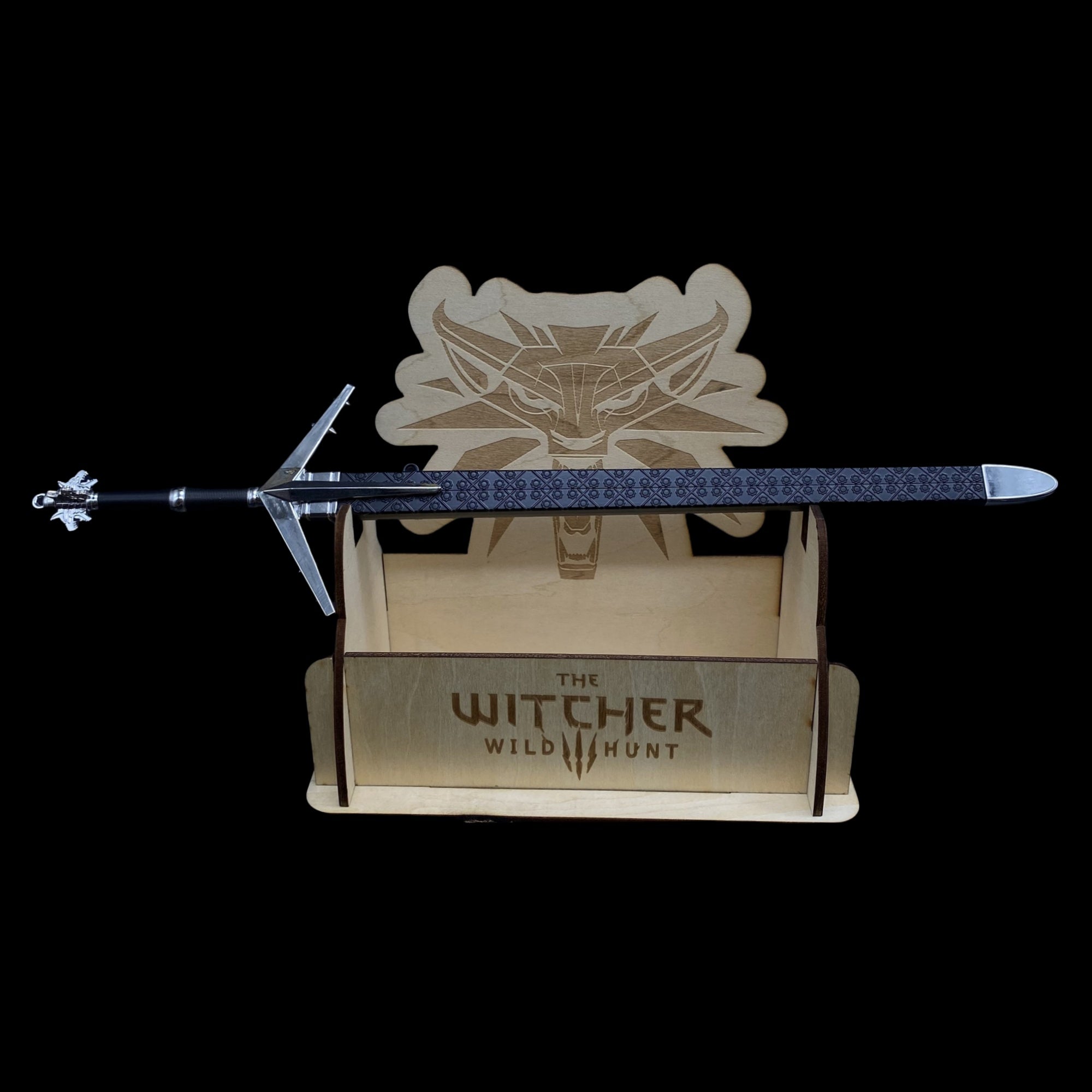 30CM Aerondight Sword Game Metal Weapon Replica With Stand - Tophatter Daily Deals