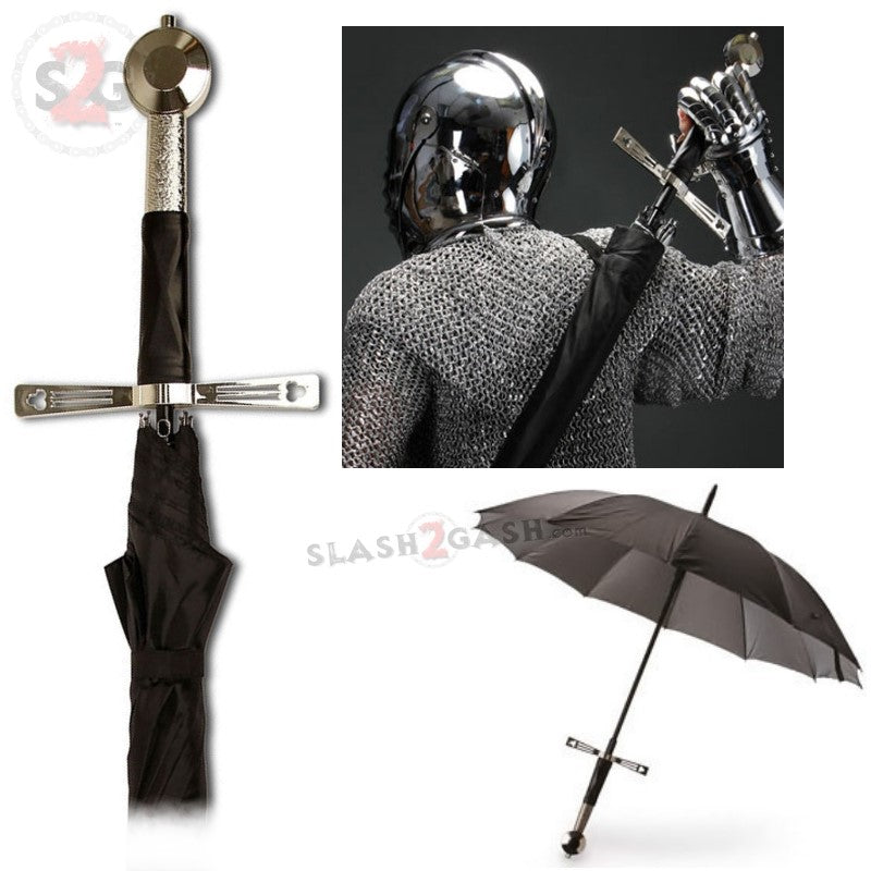 Sword Umbrella - Broadsword Handle Umbrella - Excalibrella Sword - Tophatter Daily Deals