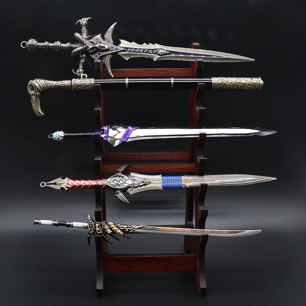 7-Layer Rosewood Wood Display Holder Wooden Kit - Tophatter Daily Deals