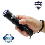 Police Force 9.2MV Tactical Stun Gun Flashlight w/ 5 LED Modes - Black Black SD-StunGun - Tophatter Daily Deals