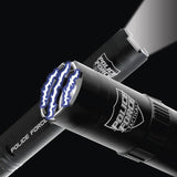 Police Force 9.2MV Tactical Stun Gun Flashlight w/ 5 LED Modes - Black SD-StunGun - Tophatter Daily Deals