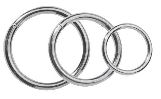 Metal C Ring Set – Slim Metal Cock and Ball Rings Set > Cock Ring > Metal - Tophatter Daily Deals