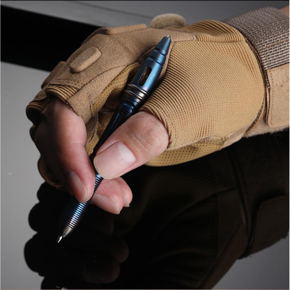 T-05 Titanium Coated Tactical Pen Flashlight Self Defense Kubotan - Tophatter Daily Deals