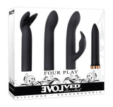 Evolved Four Play Bullet With Three Sleeves > Vibrators > Mini Vibrators - Tophatter Daily Deals