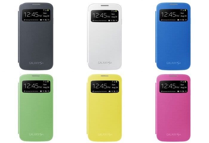 Samsung S4 Flip Case S View Window Case Book Case Flip Cover| Color| YELLOW - Tophatter Daily Deals