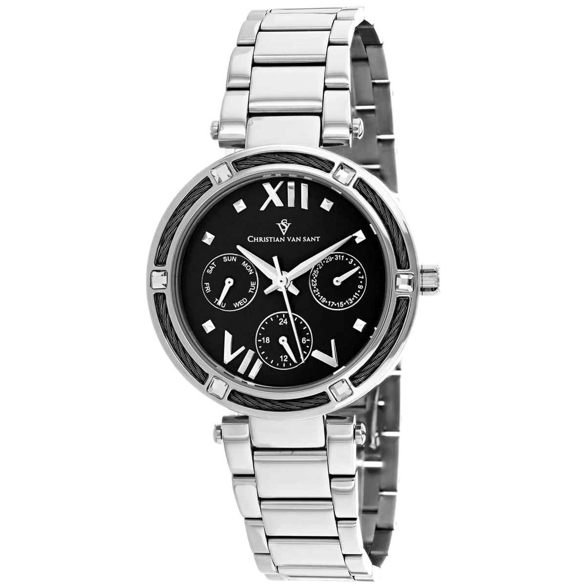 Christian Van Sant Women's Sienna // CV1820 Black Watches - Tophatter Daily Deals