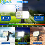 4-Pack: Solar Landscape Spotlights, 3 Brightness Modes, IP68 Outdoor Lighting - Tophatter Daily Deals