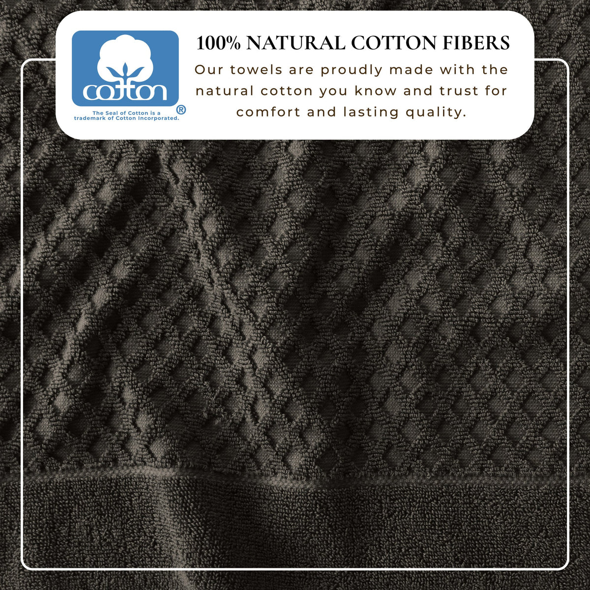 Cotton Diamond Waffle Weave Bath Towel Set - Grayson Collection Bath - Tophatter Daily Deals