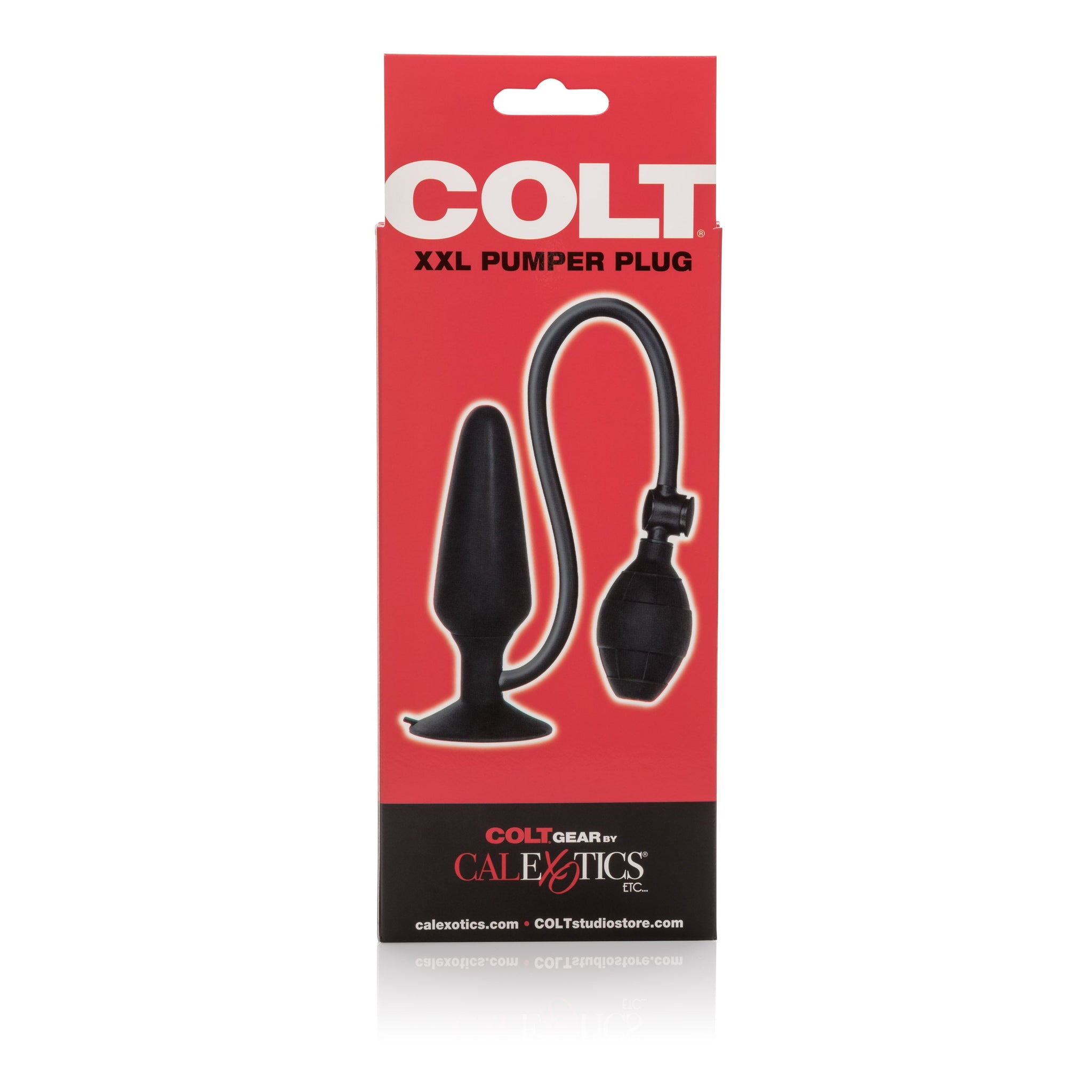 Colt XXL Pumper Plug Black Silicone Inflatable Anal Plug with Squeeze Bulb and Quick Release Valve > Anal Range > Tunnel and Stretchers - Tophatter Daily Deals
