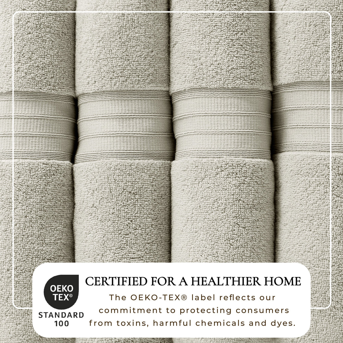 100% Cotton Premium Bath Towel Set - Chiara Collection Bath - Tophatter Daily Deals