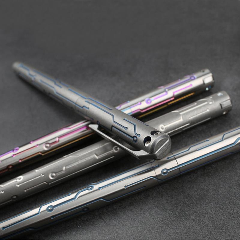 T800 Titanium Tactical Pen Glass Breaker Self Defense Kubotan - Tophatter Daily Deals