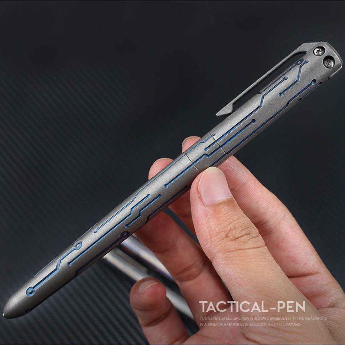 T800 Titanium Tactical Pen Glass Breaker Self Defense Kubotan - Tophatter Daily Deals
