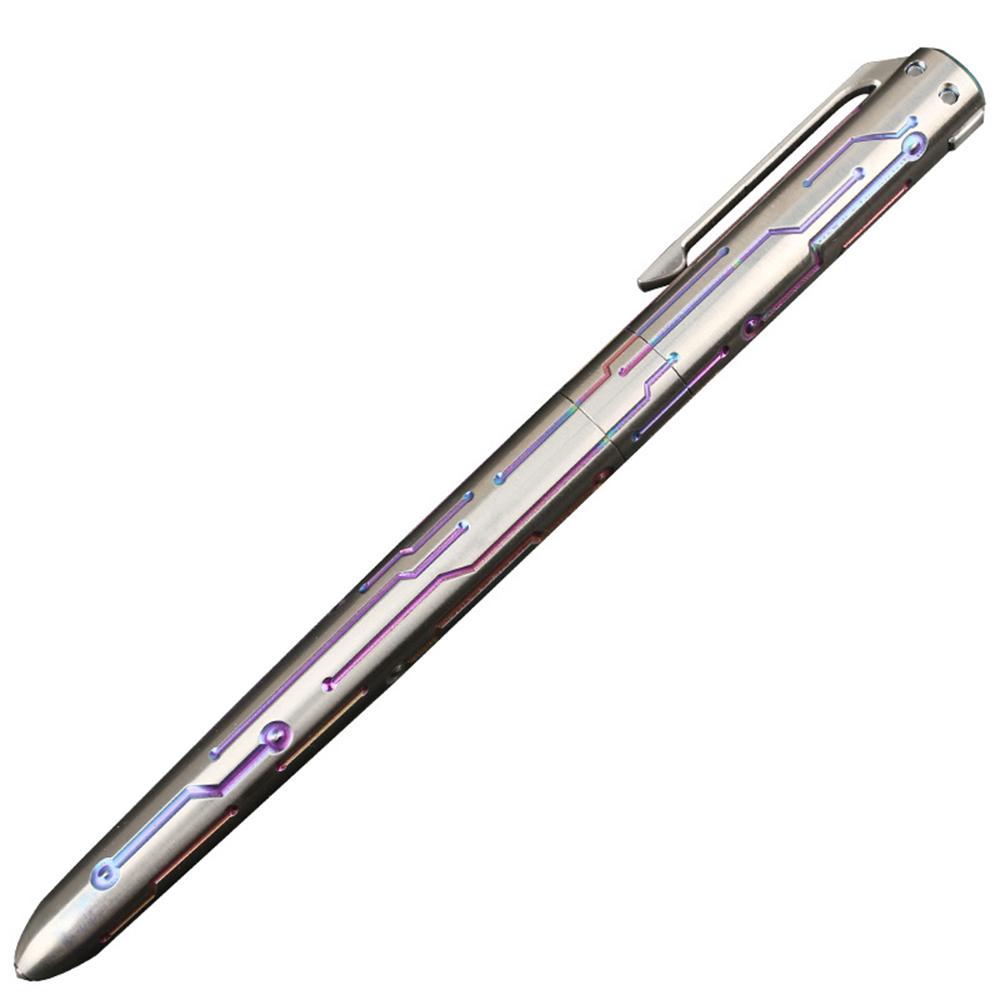T800 Titanium Tactical Pen Glass Breaker Multi Color Self Defense Kubotan - Tophatter Daily Deals