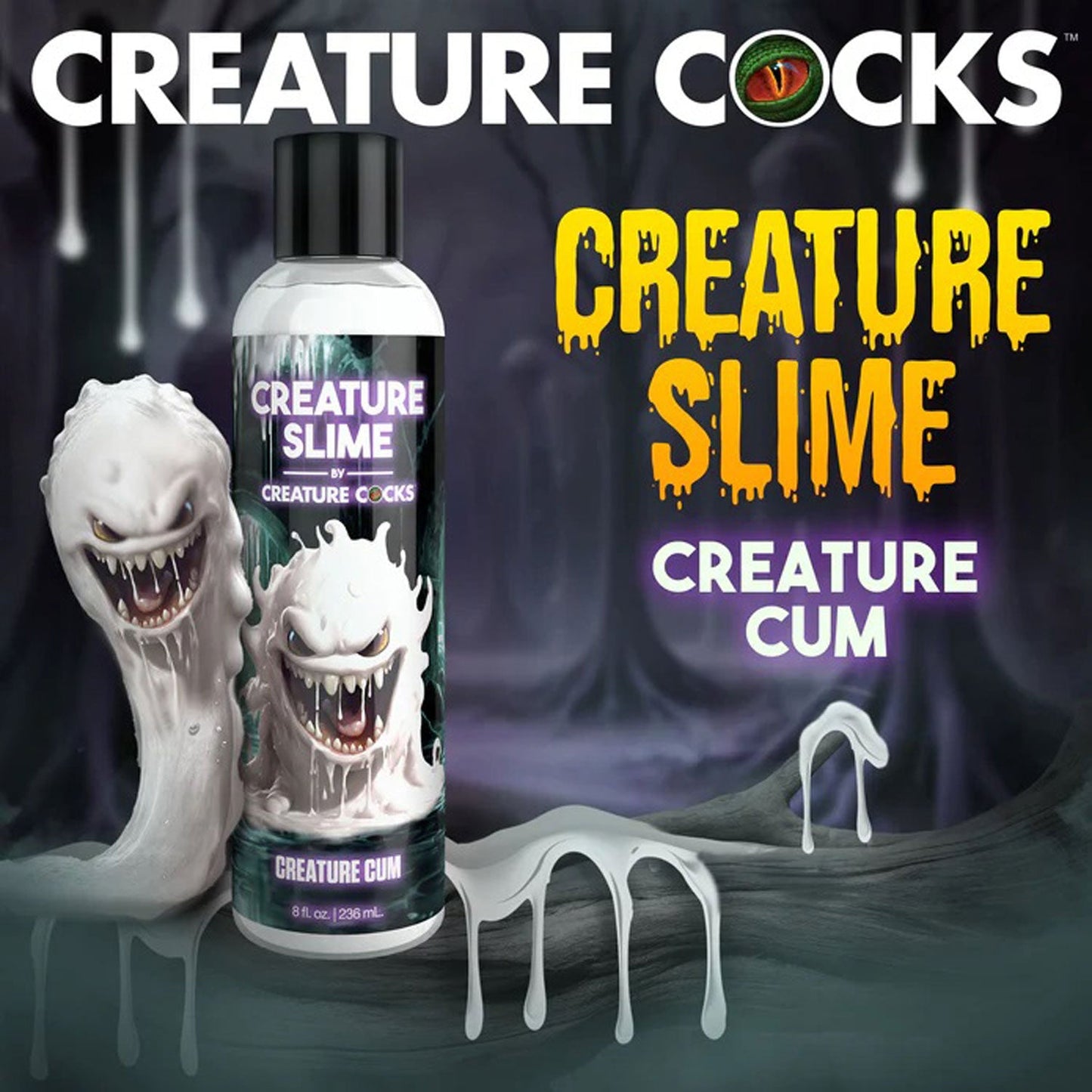 Creature Slime Unscented Jizz Lubricant 8 Ounce (236ml) Bottle > Lube > Speciality Exempt - Tophatter Daily Deals