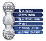 Rize Feelz (Clear) – Textured Sleeve Masturbator > Sex Toys For Men > Masturbators > Manual - Tophatter Daily Deals