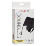 Boundless Black Thong with Garter Harness for L/XL Comfort > Dildos > Strap On Harnesses - Tophatter Daily Deals