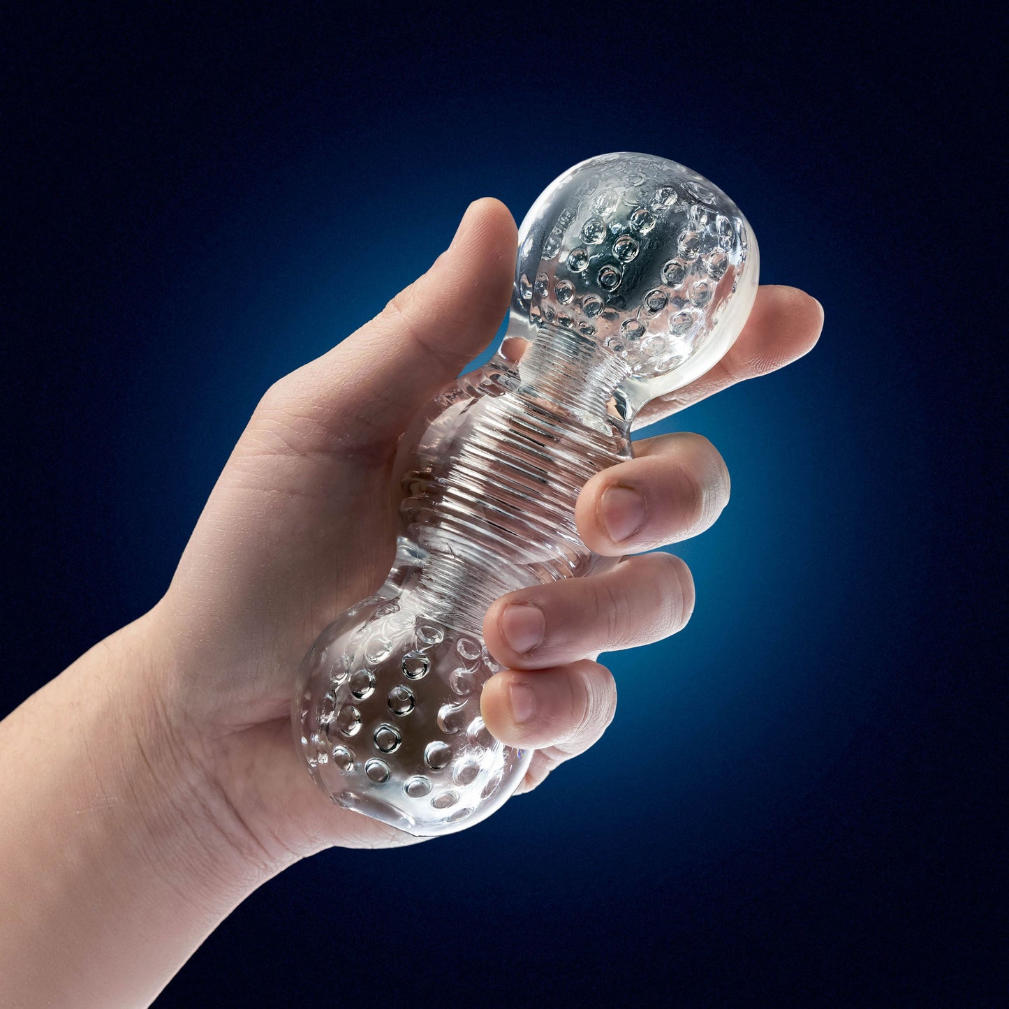 Rize Feelz (Clear) – Textured Sleeve Masturbator > Sex Toys For Men > Masturbators > Manual - Tophatter Daily Deals