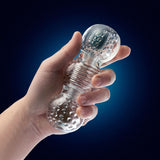 Rize Feelz (Clear) – Textured Sleeve Masturbator > Sex Toys For Men > Masturbators > Manual - Tophatter Daily Deals