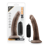 Dr Dave 7 Inch Vibrating Suction Cup Cock Realistic Toy Mocha > Vibrators > Realistic Vibrators - Tophatter Daily Deals