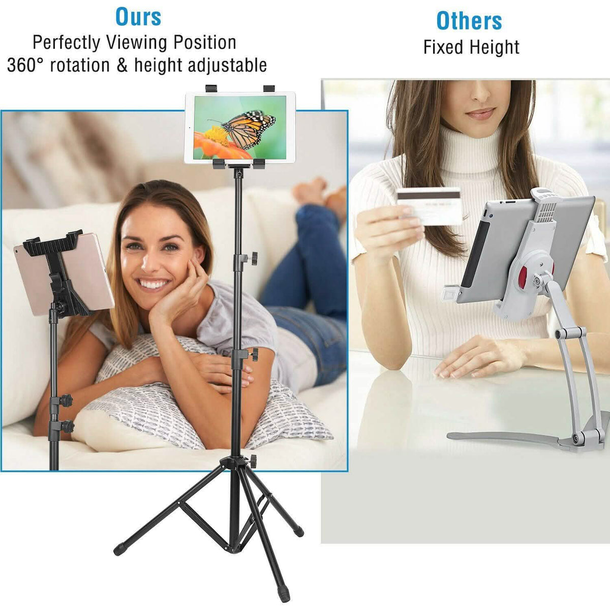 Table Mount 360° Rotating Tablet Tripod School, Office & Art Supplies - Tophatter Daily Deals