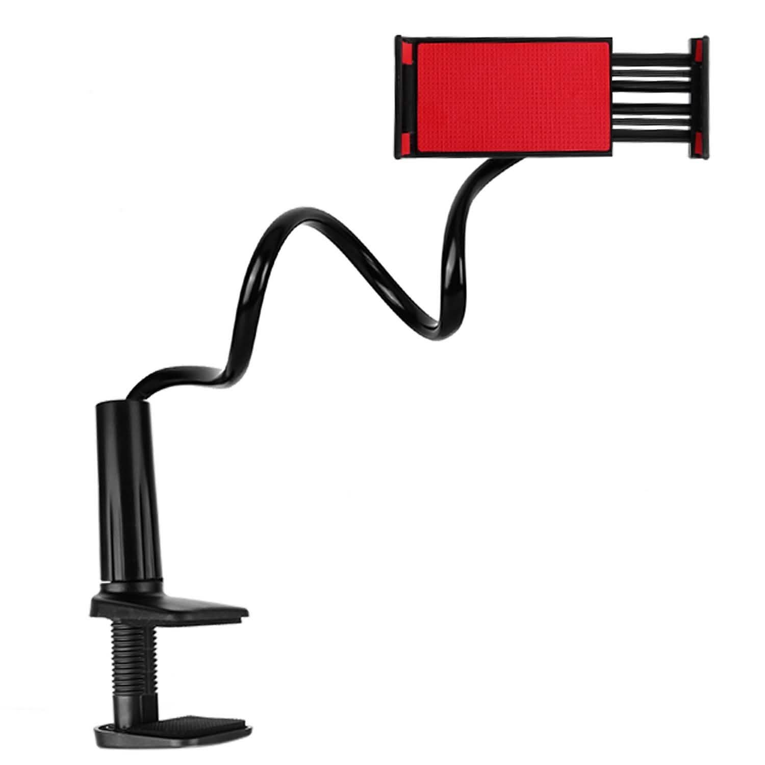 Tablet Gooseneck Stand Bracket with 360¬∞ Rotatable Clip Black Mobile Accessories - Tophatter Daily Deals